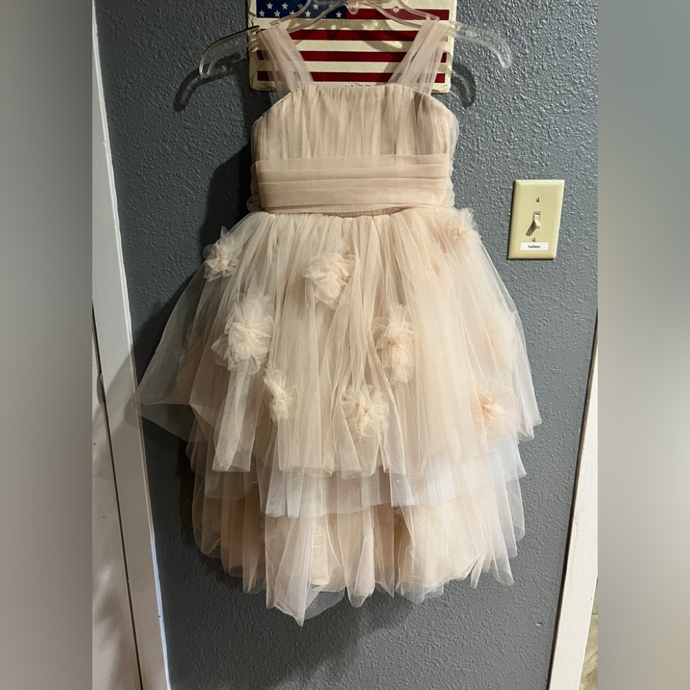 NWT Oatmeal color Watters flower girl dress 43312 Seahorse size 6
